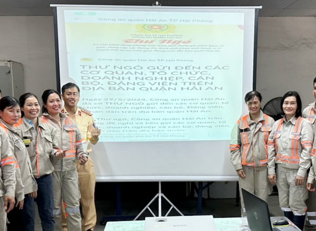 Tăng cường nhận thức cho công nhân về an toàn giao thông tại Khu công nghiệp DeepC